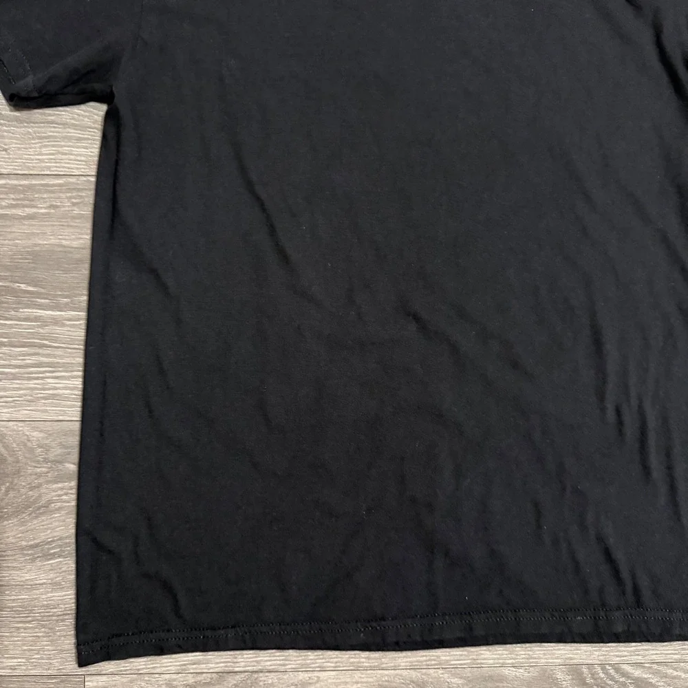 100% Cotton Helluva Boss Fizzarolli Graphic T-Shirt Black Slim Mens M Clown